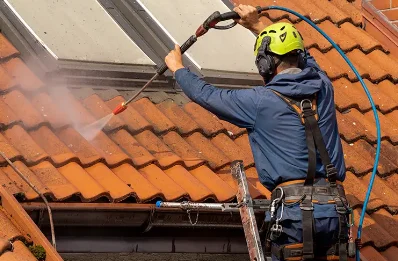 Démoussage et hydrofuge de toiture à Escorpain