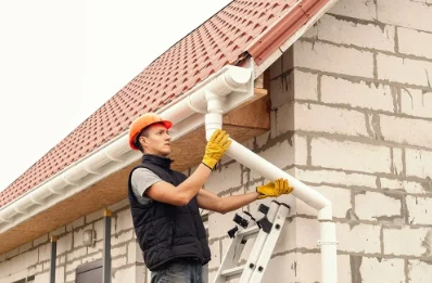 Pose et remplacement de gouttières à Escorpain